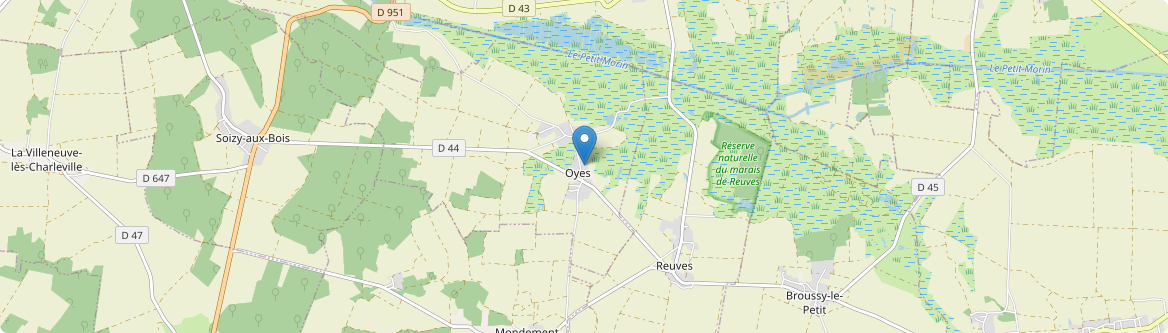 Oyes - Carte