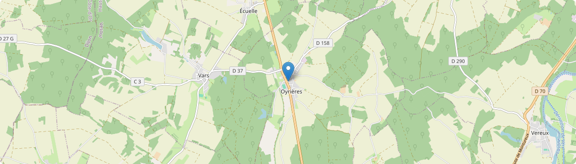 Oyrières - Carte