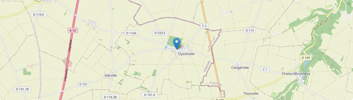 Oysonville - Carte