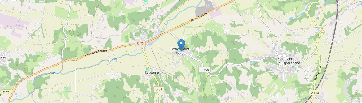 Oytier-Saint-Oblas - Carte