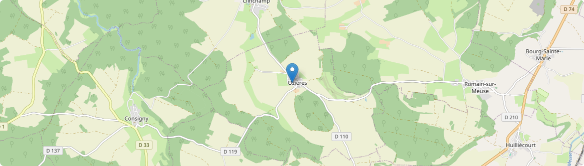 Ozières - Carte