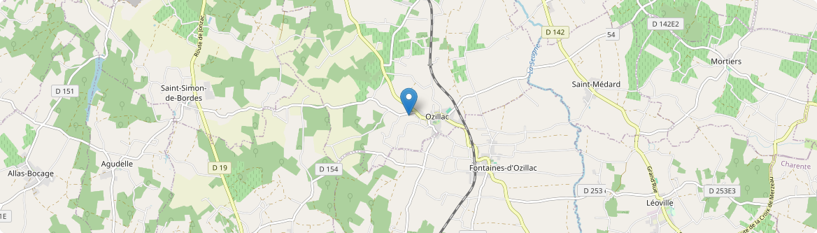 Ozillac - Carte