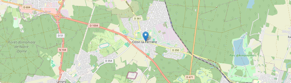 Ozoir-la-Ferrière - Carte