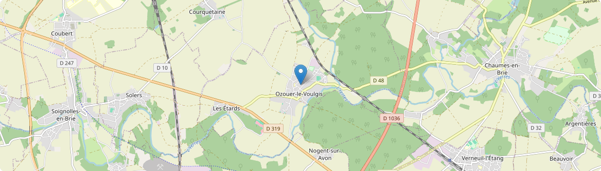 Ozouer-le-Voulgis - Carte