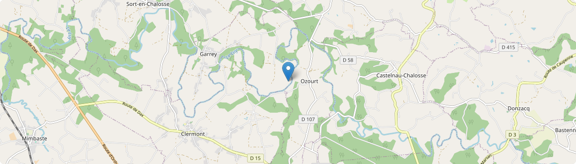 Ozourt - Carte