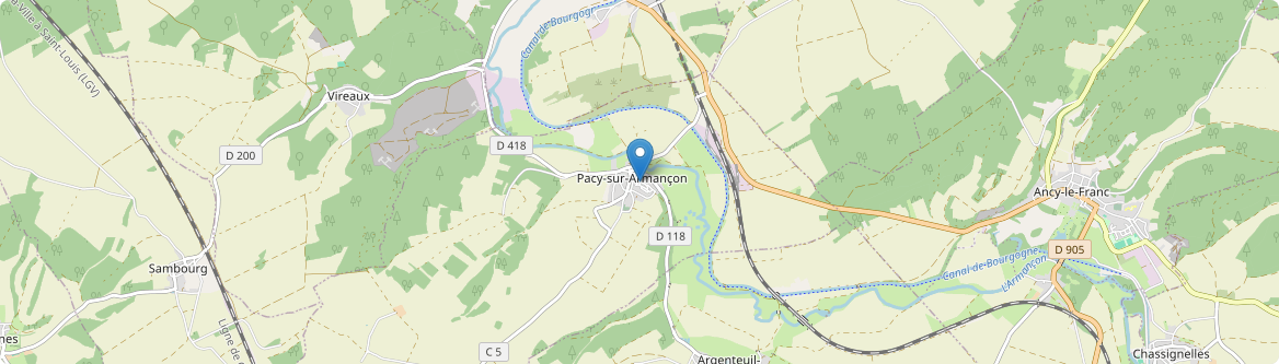 Pacy-sur-Armançon - Carte