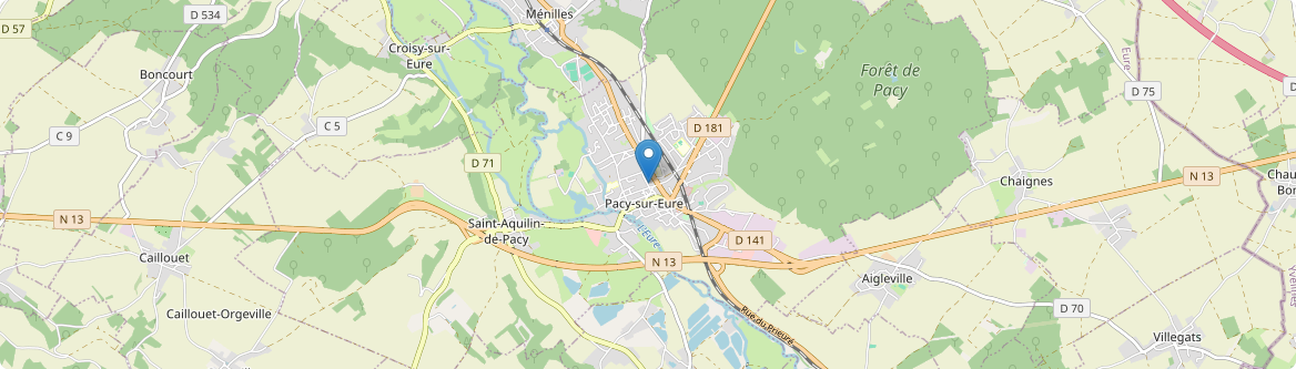 Pacy-sur-Eure - Carte