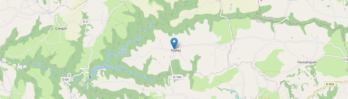 Padiès - Carte