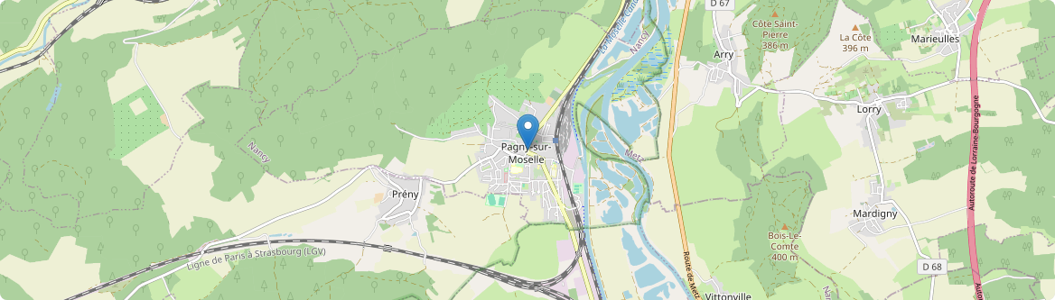 Pagny-sur-Moselle - Carte