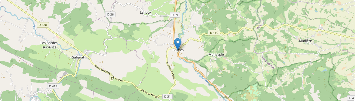 Pailhès - Carte