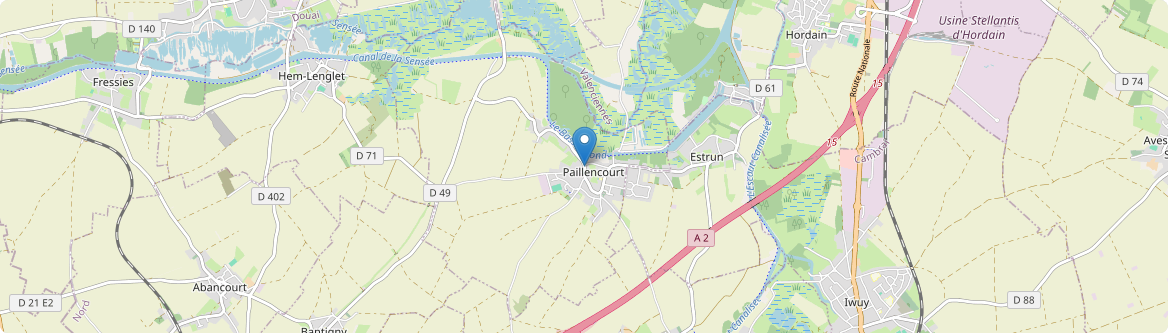 Paillencourt - Carte