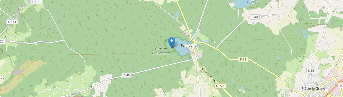 Paimpont - Carte