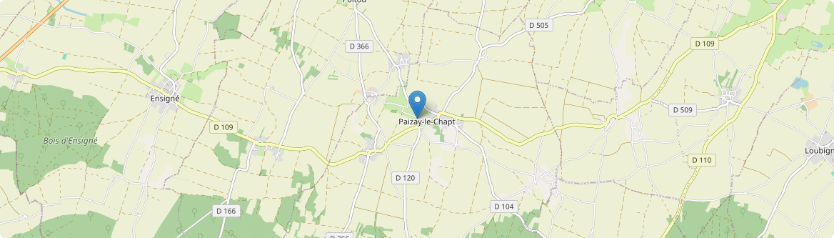 Paizay-le-Chapt - Carte