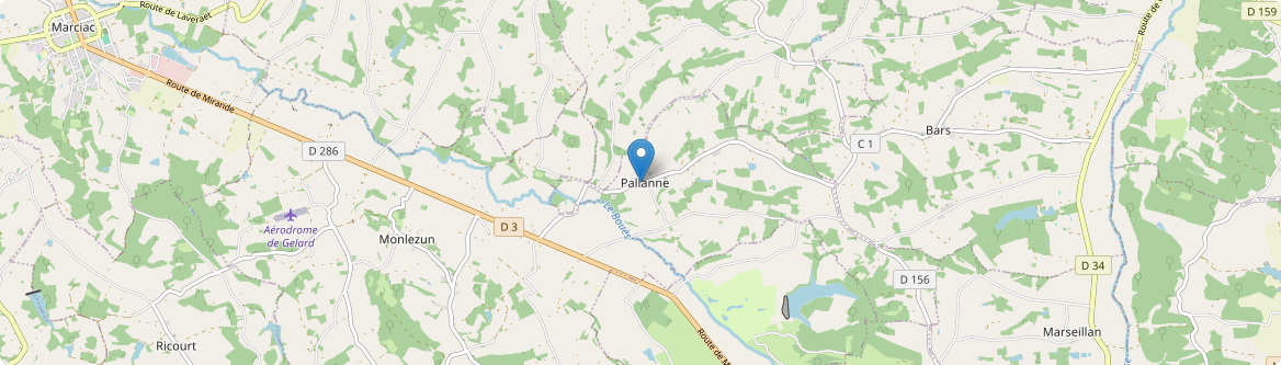 Pallanne - Carte