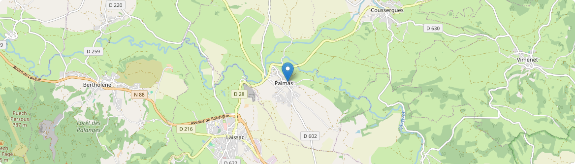 Palmas d'Aveyron - Carte