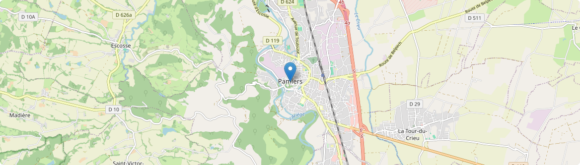 Pamiers - Carte