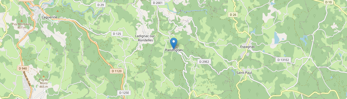 Pandrignes - Carte