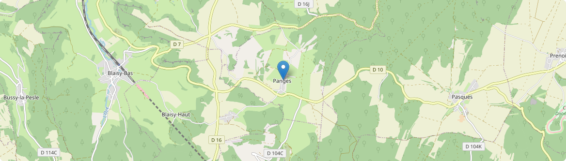 Panges - Carte