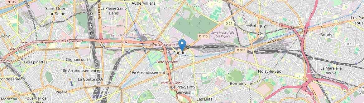 Pantin - Carte