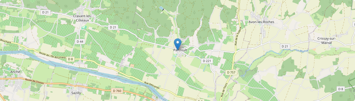 Panzoult - Carte