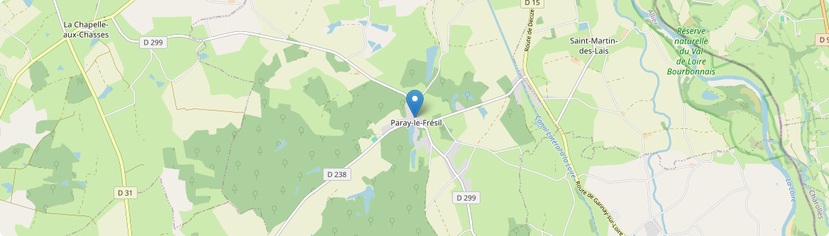 Paray-le-Frésil - Carte