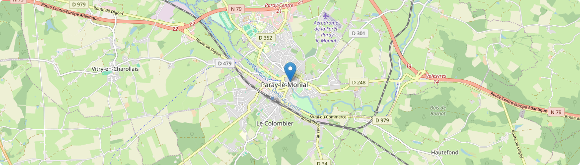 Paray-le-Monial - Carte