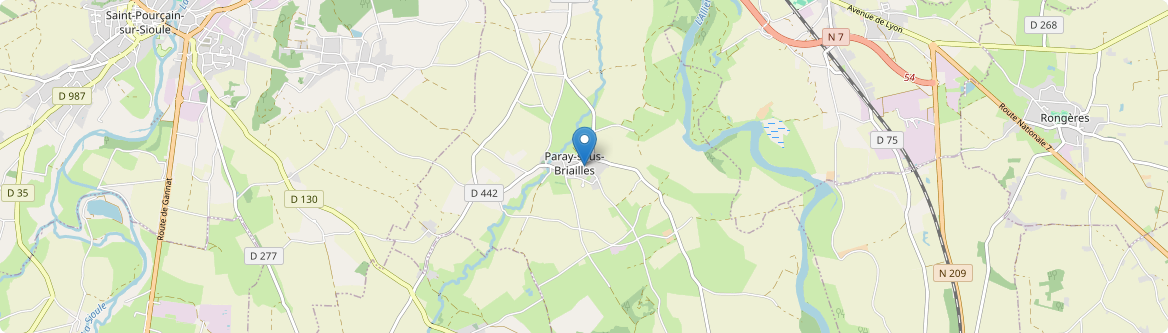 Paray-sous-Briailles - Carte