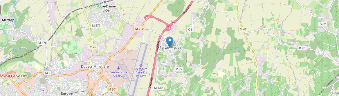 Parçay-Meslay - Carte