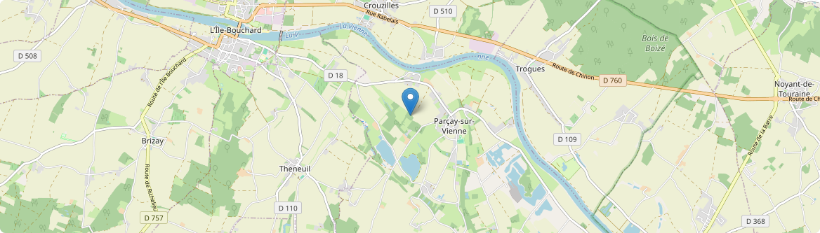 Parçay-sur-Vienne - Carte