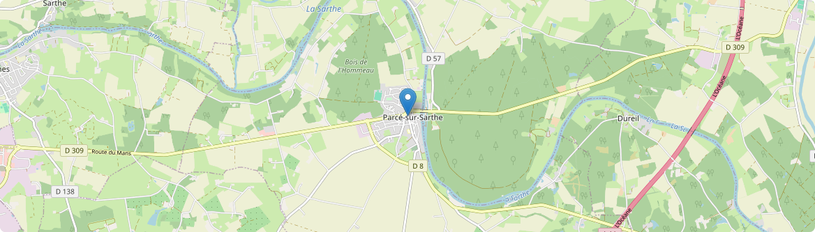 Parcé-sur-Sarthe - Carte