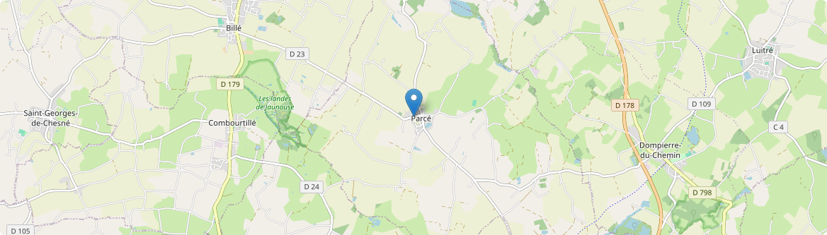 Parcé - Carte