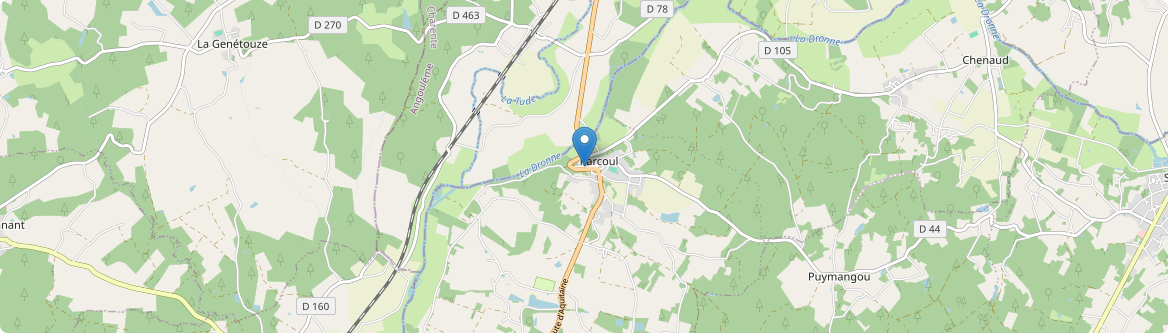 Parcoul-Chenaud - Carte