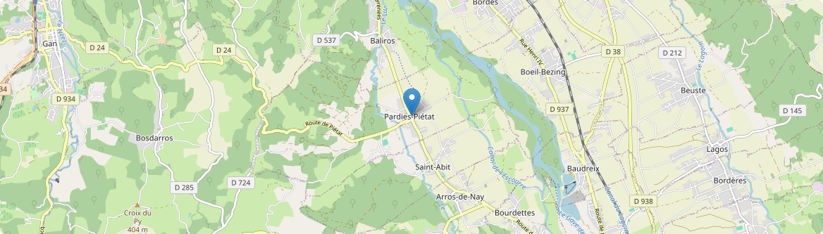Pardies-Piétat - Carte