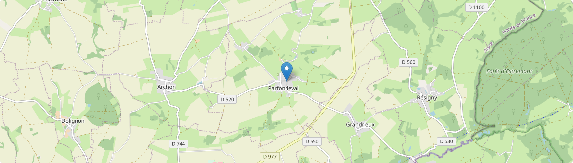 Parfondeval - Carte