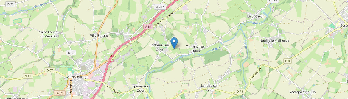 Parfouru-sur-Odon - Carte