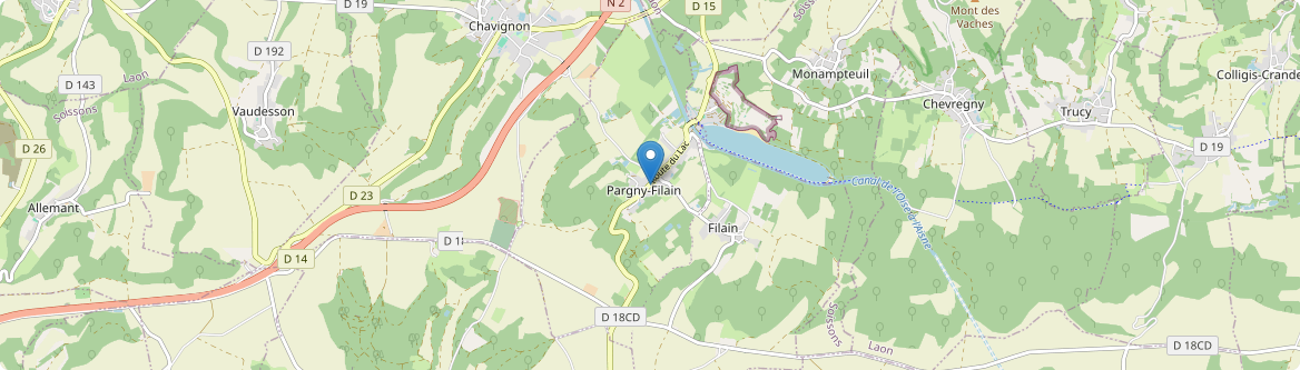 Pargny-Filain - Carte