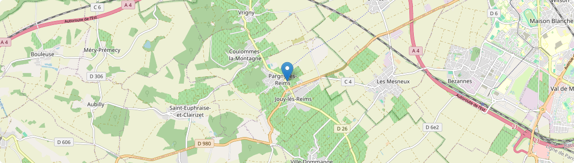 Pargny-lès-Reims - Carte