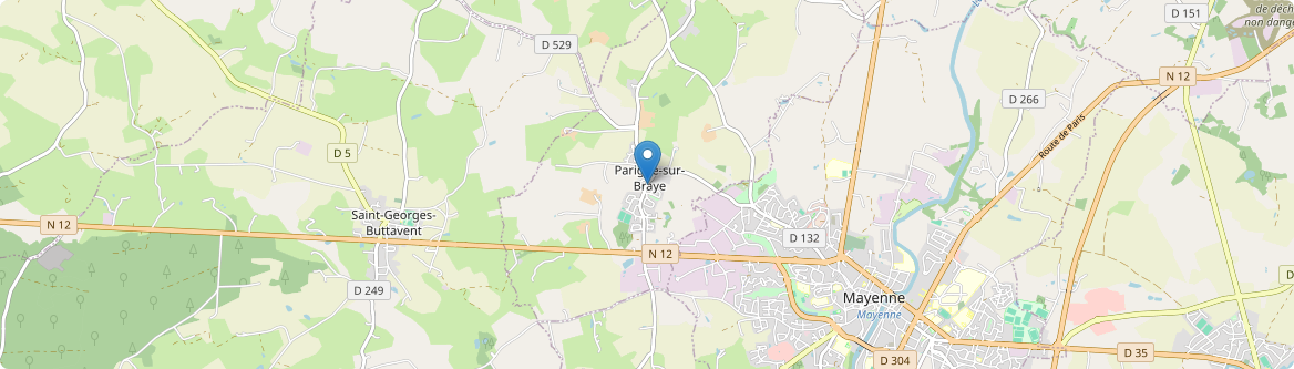 Parigné-sur-Braye - Carte