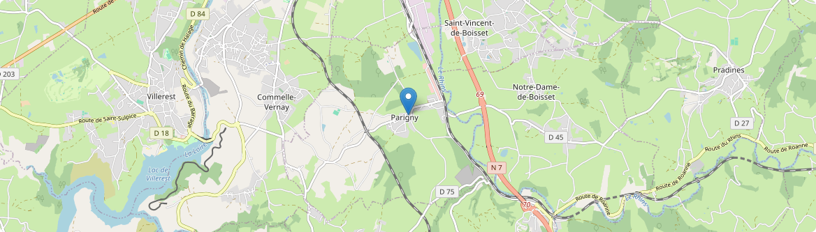 Parigny - Carte