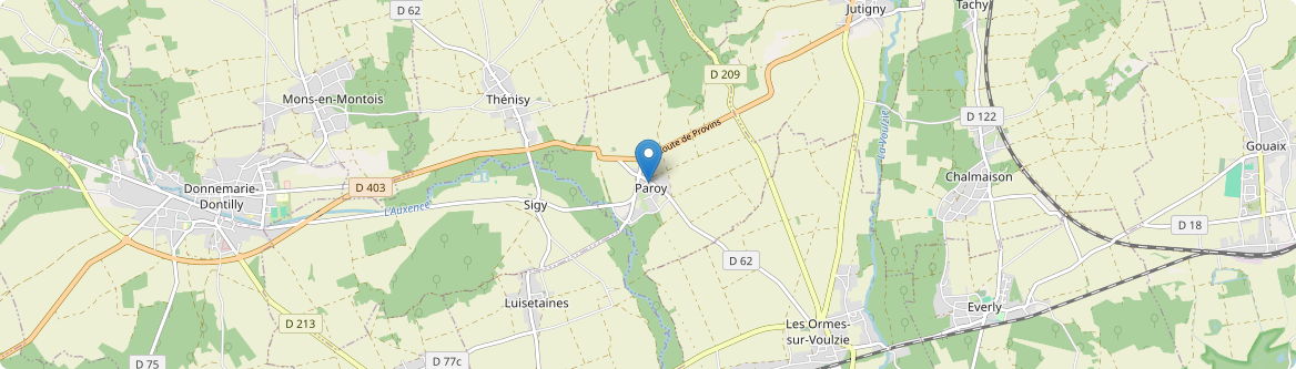 Paroy - Carte