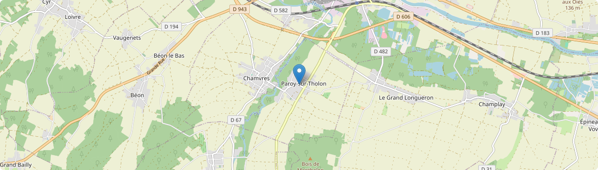 Paroy-sur-Tholon - Carte