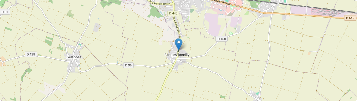Pars-lès-Romilly - Carte