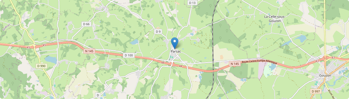 Parsac-Rimondeix - Carte