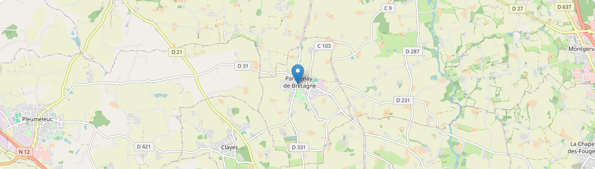 Parthenay-de-Bretagne - Carte