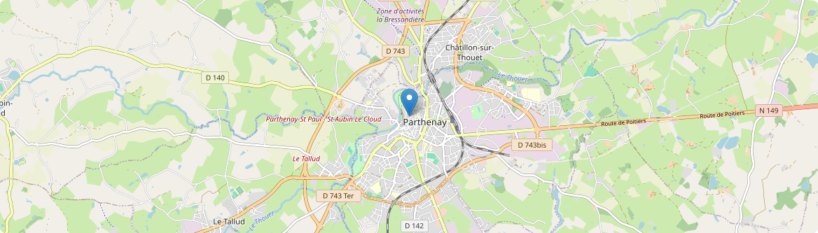 Parthenay - Carte