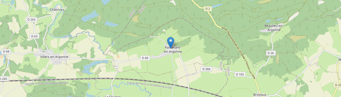 Passavant-en-Argonne - Carte