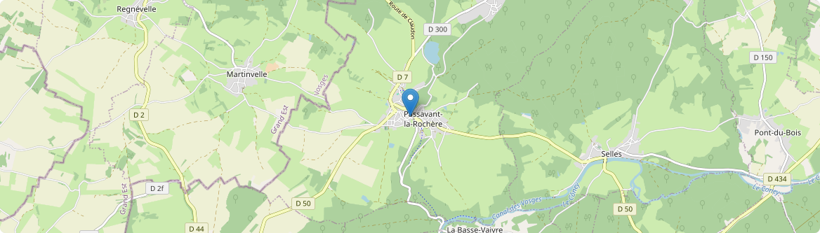 Passavant-la-Rochère - Carte