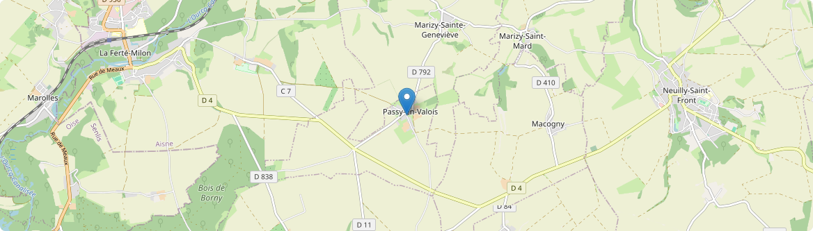 Passy-en-Valois - Carte