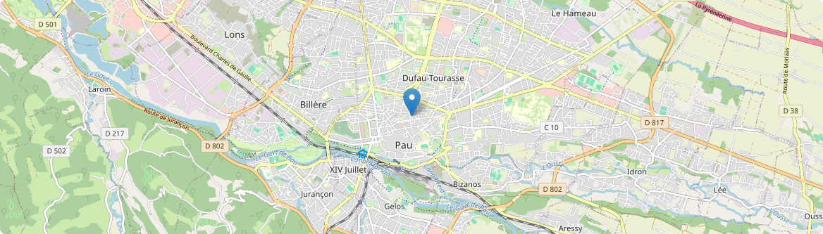 Pau - Carte