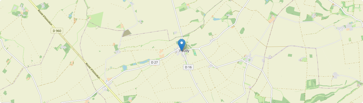 Paudy - Carte